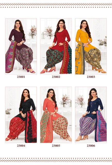 Suryajyoti Patiyala Kudi vol-23 Cotton Dress Material